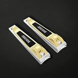 DOCOSS Stainless Steel Nail Cutter For Men and Women,Nail Clippers,Pack Of 2 (Gold)-52