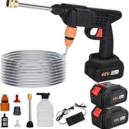 STARQ High-Pressure Car Washer Gun,Cordless 48V Battery-Powered Washer Gun for Car Wash, Bike Cleaning, and Home Use, Adjustable Nozzle, Lightweight Design, 5M Hose Pipe, and Foam Spray Attachment-picture-8