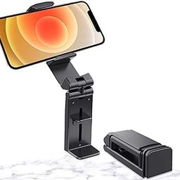 BROLAVIYA Universal in Flight Airplane Mobile Phone Holder Mount, Multi-Purpose 360 Degree Rotation Travel Accessory for Flying,Office Desk,Black-14