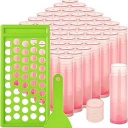 ACXFOND Lip Balm Tubes with Filling Bowl and Spatula, Empty Plastic Lip Gloss Balm Containers for DIY Lipsticks, Chapsticks and Homemade Solid Perfume, 200 Pieces-picture-12