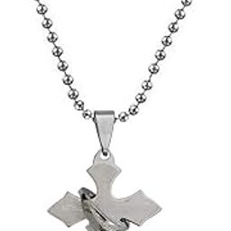 Christmas Gift Lord Holy Jesus Cross Christ Crucifix Silver Stainless Steel 01 Necklace Pendant for Men and Women-image-11