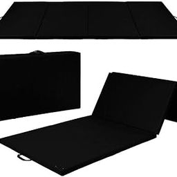 Foldable Yoga Mat for Men & Women, 72 x 24x 12 mm, 12 MM Thick Mat, Black-image-37