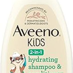 Aveeno Baby Kids 2-In-1 Hydrating Shampoo & Conditioner, Gently Cleanses, Conditions & Detangles Kids Hair, Formulated With Oat Extract, For Sensitive Skin & Scalp, Hypoallergenic, 12 Fl. Oz (354Ml)-5