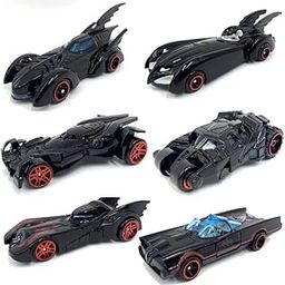 PLUSPOINT Black Super Hero Metal Cars Set Push N Go 6 Pc Vehicles, Racing Cars Play Set for Toddlers,Boys Die-Cast Car Set, Cake Decorations Topper Birthday Gift(Bat 6pc)-19