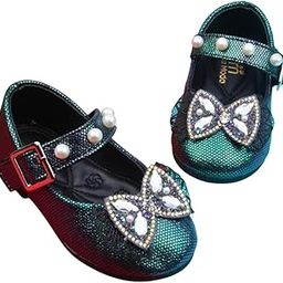 12 To 18 Months Synthetic Leather Ballerinas/Belly Sandal/Booties for Girls (Balck)-BT4847-image-86