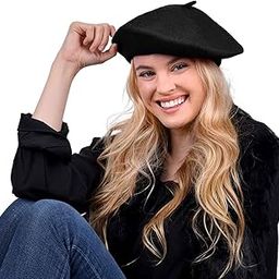 Unisex Wool Blend French Artist Beret Caps for Women & Men-image-76