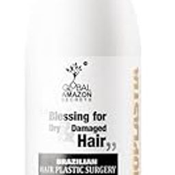 Global Amazon Secrets Brazilian Hair Plastic Surgery Treatment | straightening up to 6 months | Professional Smoother-Shinier Damage free Hair | Deep nourishment | Controls Frizz | 1000 Ml-2