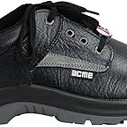 ACME Safety Shoe S.T. PU Double Density - Low Ankle - Plain Black Apollo Leather -Orion-image-59