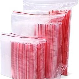 Amit Marketing Zip Lock Pouch Bags Covers | Transparent Reusable | Resealable Zip seal Zip lock Bags for Airtight Seal for Travel Refrigerator Packing Cloths Accessories - Size 2"X3" 100 PCS-29