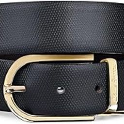 Men's Reversible Leather Belt Formal Belts for Men Spanish Leather 1.5 inch (35mm) (Black/Brown) (BE-VB-SN)-image-50