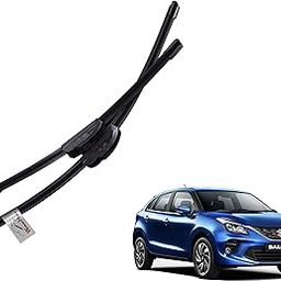 WolkomHome High Performance Replacement Car Wiper Blade U Hook Banana Type Right 21" Left 18" for Maruti Baleno-15