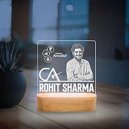 Customized Chartered Accountant LED Lamp With Warm White Light|Personalized With Photo & Name|Gift For CA|CA Gift For Students,Aspirants|Thankyou Gift For Ca (Design 1)-32
