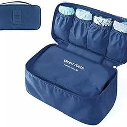 Oxford Travel Underwear Organizer, Large Compartment Lightweight Double Layer Bag Cosmetic Storage, Bra Bag For Travel (Multicolour)-image-23