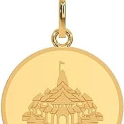 24K (999) Purity Ayodhya Gold Coin Pendant 5 Gms-image-34