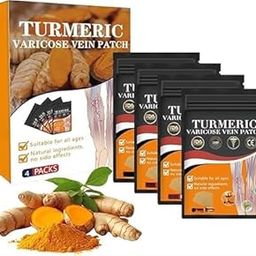 Turmeric Varicose Vein Patch | Herbal Relief Patches for Legs Swelling Spider Veins and Fatigue Support (pack of 2)-image-51