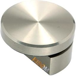 RISEOM Brass Half Round Wall Mount Mirror Holder Bracket (Silver, 6 mm) - Pack of 4-49