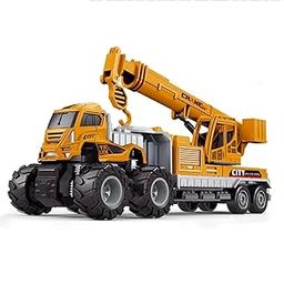 MANAKI ENTERPRISE 1:43 Metal Head Construction Crane Truck Toys Alloy Diecast Truck Set Toy, Diecast Miniature Car Model Best Birthday Gift For Kids (Pack Of 1) (1:43 Construction Crane),Yellow-image-19