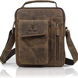 Hunter Leather 11”Inch Messenger Bag For Men-picture-18