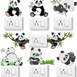 Panda Switchboard Sticker,Switch Wall Sticker,SwitchPanel Sticker Freesize-image-1