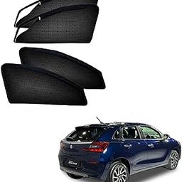 KOZDIKO Zipper Magnetic Car Sunshades Set of 4 Pcs Black Color for Maruti Suzuki Baleno New (2022-2025)-image-70