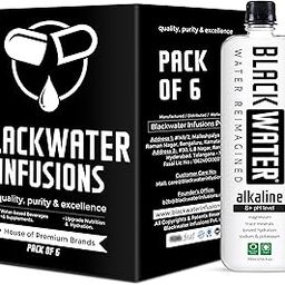BLACKWATER Alkaline Water, 8+ pH Level, with Magnesium and Trace Minerals. ALKALINE 700ML (Pack Of 6)-7