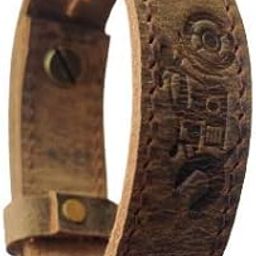 THE BIKERZ Customized Real Leather Unisex Wrist band | wrist band for men and women-image-5
