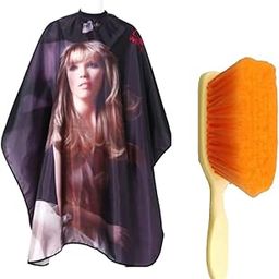 Apron Hair Cutting Sheet & Hair Dusting Brush Pack Of 2-image-41