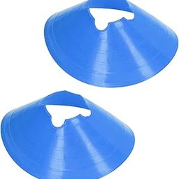 Sports Kegel Disc Markers Soccer Kegel Disc Training Braces 20pcs Wear-Resistant PE for Basketball (Blue)-31