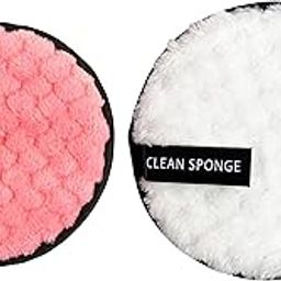 MAPPERZ Reusable Round Makeup Remover Face Pads, Cloths, Washable Microfiber Makeup Eraser, Wipes for Heavy Makeup, Masks, Mascara, Eye Shadow, Foundation, 1 Small & 1 Medium Size, Pack Of 2-15