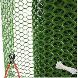 SAI PRASEEDA PVC Nylon Garden Fencing Net/Mesh (6.6 feet/10feet) UV Stabilized Heavy 800GSM Anti Bird Net Green Color 6 Months Guarantee with Free 1 Cutter,50 PVC Tags Model NO:53-6