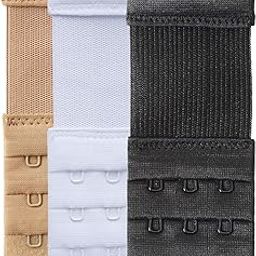 Bra Extender 3 Hook Womens Bra Strap Extenders Pack of 3 Soft Comfortable (Assorted, 1/2 inch spacing)-image-12