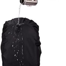AARAL Nylon Rain & Dust Cover Waterproof with Pouch for Laptop Bags and Backpacks School Bag Cover, Luggage Bag Cover - Black-13