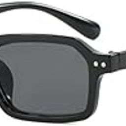 Small Sunglasses for Women Men Stylish Oval Square Frame Retro Sun Glasses E1320-image-59