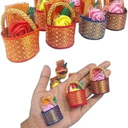 latest haldi kumkum bag shaped tamboolam gifts for all occasions(20 pcs)-1