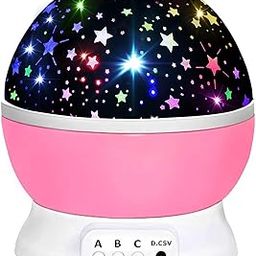 DELICATE Toys for 1-10 Year Old Girls for Kids 2-9 Year Old Gifts for 3-8 Year Old Girls Christmas Gifts for 4-7 Year Old Boys Sensory Baby Toys Birthday Gifts Stocking Stuffers (Pink), LED, Plastic-31