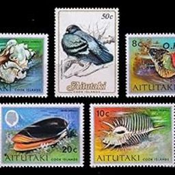 ISC~ Aitutaki (Cook Island) Stamps, 5 Different Mint Stamps On Bird & Sea Shells, Rare Country Stamps, All Genuine Postage Stamps ~ STAMPEX-image-92