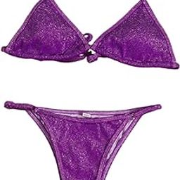 Women Adorable Swimsuit Push Up Bras Bikini Set Bathing Suit Beachwear Swimwear Purple L-image-58