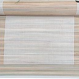 ClothMeds Sambu Grass Yoga Mat - Straight Cut Natural Fibre & Cotton, Handwoven Eco-Friendly Mat for Yoga & Meditation, Breathable, Non-Slip & Foldable|Skin Color | Size - 72"×24"-image-63