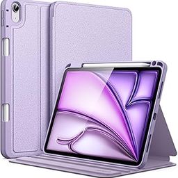JETech Cover Case for iPad Air 11-Inch M3/M2 (2025/2024), iPad Air 5/4 (2022/2020 5th/4th 10.9-Inch) with Pencil Holder, Slim Folio Stand Protective Tablet Cover, Multi-Angle Viewing (Purple)-image-94