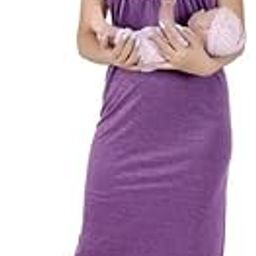 Women's Soft Hoseiry Cotton Stylish Feeding Embroidery Print Nighty/Nightgown/Night Dress/Maternity Wear for Women and Girls - (Free Size)-image-15