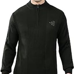 Self Design Mock Neck Full Sleeves Regular Fit Mens Casual Sweater | Casual Sweater for Men | Mens Sweater for Winter Wear (P_MSWT00109)-picture-10