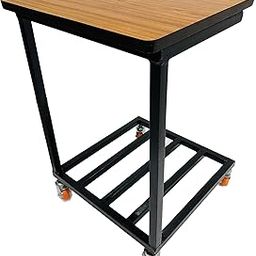 Office Home Inverter Double Battery UPS Trolley Stand Heavy Duty Fit to Every Type of Inverter Battery or UPS Stand Trolley (Bown, with Heavy Wheel, for Two Batteries)-image-80