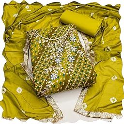 Women'S Multi Unstitched Stylish Handwork And Fancy Print With Heavy Printed Dupatta Jam Cotton Dress Material (MRSMSMFC11298A)-image-19