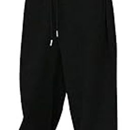 Men's/Unisex Open Bottom Drawstring Pure Cotton Stretchable Baggy Jogger Pants-picture-2