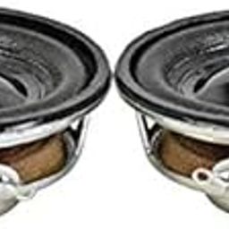 Croptronia Pack of 2 1.5 inch 40 mm Black Full Range 4 Ohm 3W Bluetooth Speaker DIY Portable Loudspeaker Tweeter Mid Bass Speaker Woofer-18