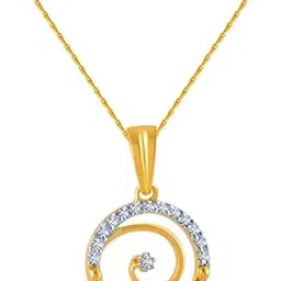 p.c. chandra jewellers Gold and Diamond Pendant for Women-picture-25