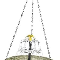 ARTISOUL® Solar Bird Bath Large Solar Powered for Courtyard Garden Hook Patio Brown | Yard, Garden & Outdoor Living | Bird & Wildlife Accessories | Birdbaths-image-35