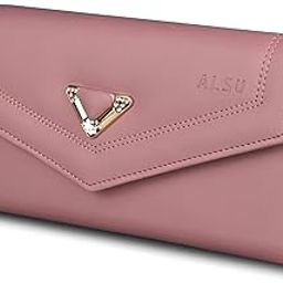 Women's Hand Wallet Purse Clutch | Phone Pocket | Coin Pocket | 4 Card Slots (Peach)-image-73