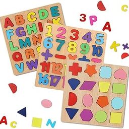 JBM ENTERPRISE Wooden Learning Educational ABCD Board for Kids, Activity Toys for Toddlers & Preschoolers | ABCD Puzzle Set | Puzzle Toys for 2 Years Old Boys & Girls (Alphabets, Numbers & Shapes)-image-46