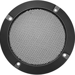 uxcell Speaker Grill Cover 4 Inch Mesh Decorative Circle Subwoofer Guard Protector Black-64